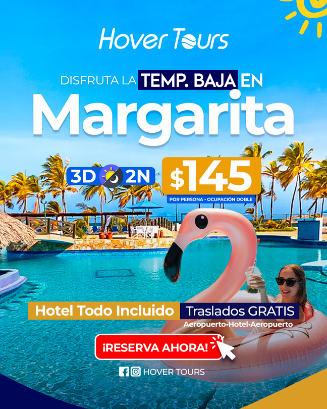 Paquete Turístico en Margarita en Temporada Baja - Paquete todo incluido en Margarita en Temporada Baja - Vacaciones todo incluido en margarita - ¿Qué incluye este plan todo incluido en margarita?